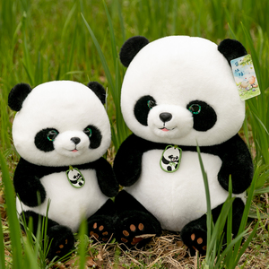 贝贝熊猫玩偶花花公仔大熊猫毛绒玩具成都纪念品送男女孩生日礼物