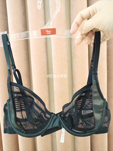 泰国bsc内衣 黑色蕾丝 性感透气网状 超薄文胸bb1405