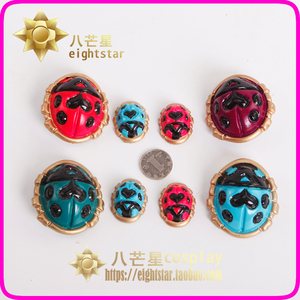 【八芒星】jojo的奇妙冒险 乔鲁诺 乔巴拿 瓢虫 胸章 cos道具