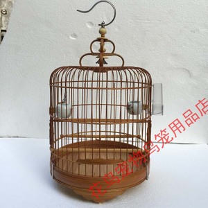 广笼老竹鸟笼子绣眼金青灰燕鸟笼竹鸟笼绣眼鸟笼 竹制广式清远笼