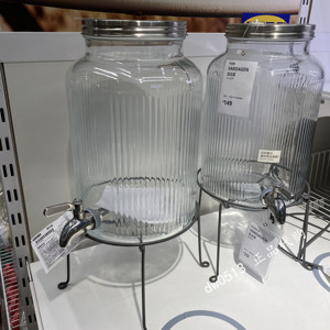 IKEA宜家正品瓦达恩附盖罐5L冷饮罐酒桶龙头罐药酒酿酒果汁密封罐