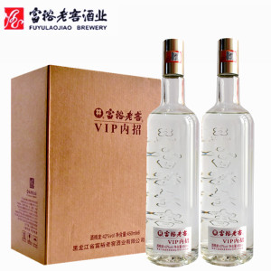 【厂家直供】富裕老窖白酒内部光瓶42度450ml白酒浓香型6瓶