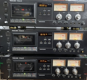 原装220V 天琴TASCAM 112MK2 双表头卡座磁带录音机