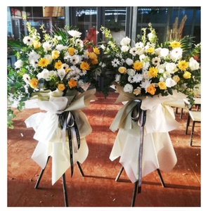 丧事悼念鲜花篮三脚架祭典葬礼追悼会花篮花圈殡仪馆送花包邮上门