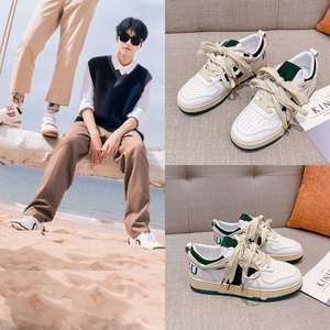 tfboys王俊凯2022秋季同款小众时尚休闲透气百搭学生女中帮单鞋