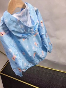 冰雪奇缘系列之蓝色爱莎印花优质推荐风衣防风儿童外套
