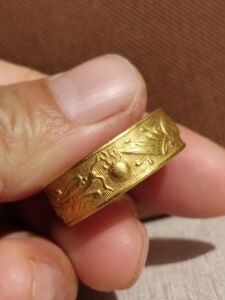 古董黄金龙凤呈祥老金戒指"星"沈阳"大华"金店&