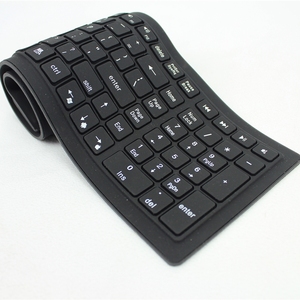巧克力超薄蓝牙键盘便携防水硅胶折叠软键盘笔记本电脑无线键盘