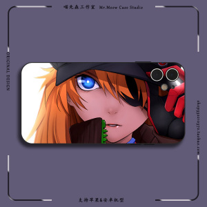 福音战士eva明日香适用iphone11硅胶12苹果13p玻璃xs全包xr手机壳
