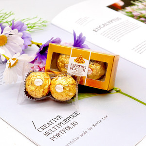正品费列罗巧克力T2礼盒成品盒结婚欧式婚礼2粒装创意婚礼喜糖盒