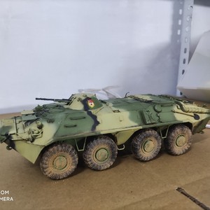 小号手01590 1/35 俄罗斯btr70装甲输送车 (早期型)代工包板件