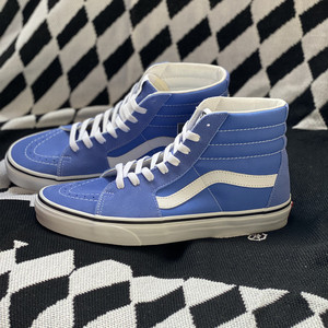 白菜vans 范斯 sk8 hi 蓝色高帮翻毛男女休闲鞋vn0a4bv6tgw