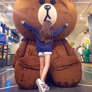 3.4米巨型布朗熊公仔超大号 大熊毛绒玩具2m抱抱熊女生布娃娃玩偶