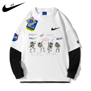 tb72077075淘宝nike刺绣手工自绣对勾星空宇航员diy情侣衣服t恤卫衣