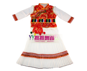 云南怒江傈僳族普米族童装舞蹈演出服装小孩表演舞台少数民族服饰