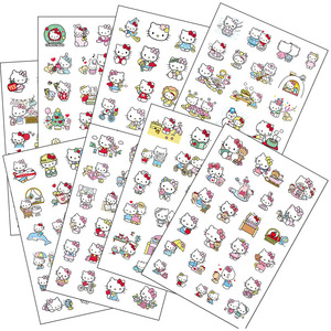 187枚透明PVC贴纸手账文具Sanrio三丽鸥Hello Kitty凯蒂猫贴包邮
