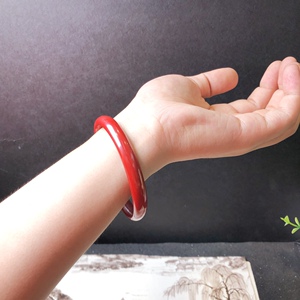 简约款 原矿帝王砂手镯 约40-46克 圈口58-63安神 祈福 保平安