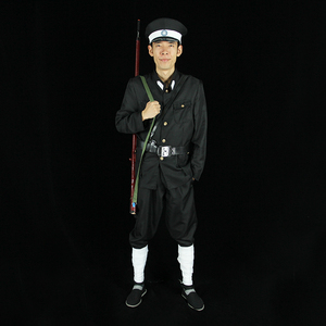 幸福一家88801淘宝民国二狗子汉奸演出服黑租界巡捕房伪警察伪军