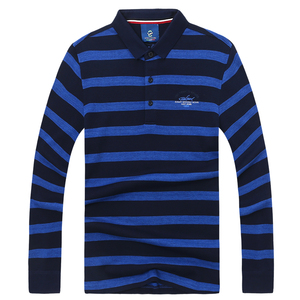 gold shark/金鲨atx31802 长袖t恤男翻领polo衫商务春秋中年男装