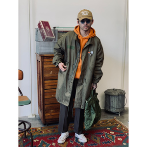 古着康正labour union m65风衣外套parka内胆可拆卸大衣风衣lu226