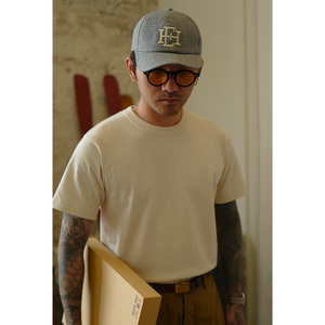 古着康正labour union经典纯棉圆领白色打底t恤舒适透气 yk447