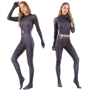 黑寡妇衣服cos套装连体紧身战斗服女儿童节万圣节表演电影同款