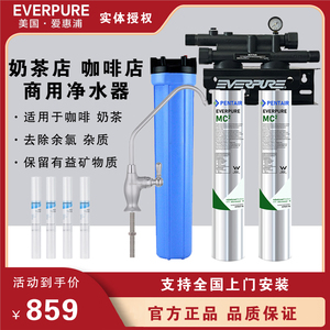 爱惠浦MC2双联净水器过滤商用奶茶咖啡店制冰专用大流量直饮水机