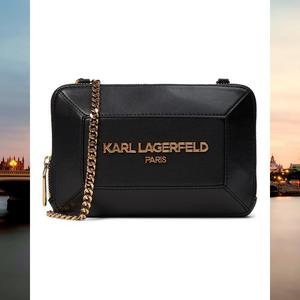 代购karl lagerfeld paris老佛爷女包Georgette时尚斜挎单肩包