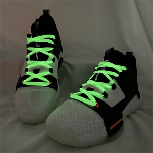 适配匹克 态极闪现路威实战篮球鞋白紫腰果花二次元夜光鞋带