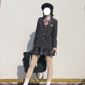 珠珠家jk定制3粒扣西服雅泽女子jk/dk制服西式外套显瘦西装女日系