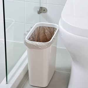 卫生间缝隙垃圾桶带盖家用厨房夹缝无盖长方形垃圾篓厕所纸篓小号