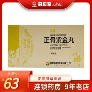 东新 正骨紫金丸 4.5g*6袋/盒 跌打损伤 消肿止痛药店官方旗舰店正品