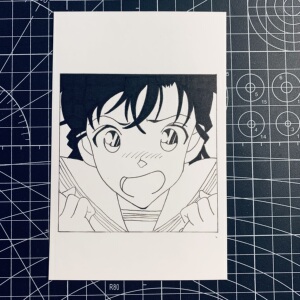 止爻小铺马克笔手绘名侦探柯南中森青子可定制明信片生日贺卡