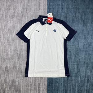 彪马 puma bmw msp polo宝马联名男款春夏薄款运动休闲短袖polo衫