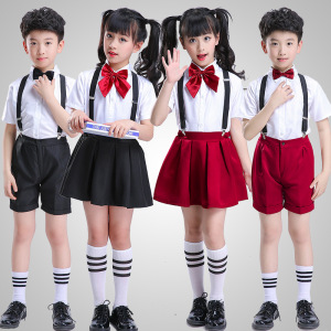 六一儿童节表演服幼儿园校服小学生男童背带裤演出服合唱朗诵女童