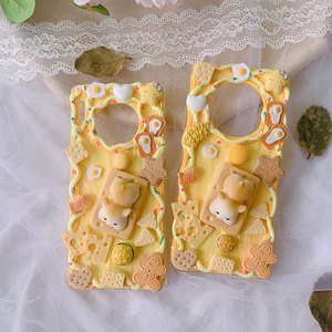 华为mate40pro 30奶油胶手机壳可爱奶酪仓鼠mate20x原创10个性ins