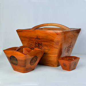 0018人付款淘宝老红木升斗实木米斗红酸枝老式容器仿古工艺日进斗金