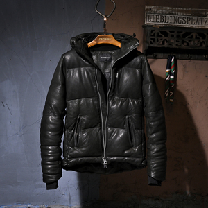 终于出货了,抗寒零下40°没啥问题,加厚绵羊皮真皮羽绒服巨无霸