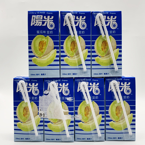 包邮港版阳光哈密瓜豆奶饮料330ml*7盒装香港进口蜜瓜奶饮品
