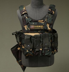 特战猎人户外单兵携行具cs虎斑绿色特种快拆战术背心战术马甲订做