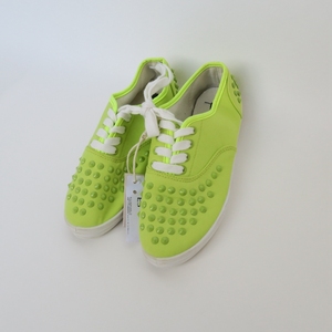 es系列专柜正品库存清仓 女春夏薄款浅绿色低帮板鞋帆布鞋x8000