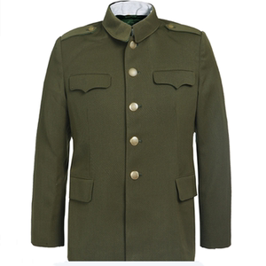 正品87式冬常服草绿色老式马裤呢冬常服中山装老兵怀旧服装毛料服