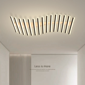 创意排骨客厅灯简约现代led吸顶灯设计师款大气北欧线条大厅灯具