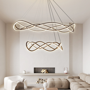 客厅吊灯现代简约大气网红餐厅灯北欧创意轻奢卧室灯极简风格灯具
