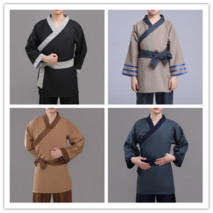 000人付款淘宝幼儿童古装汉服男童古代农民店小二小商贩平民百姓衣服