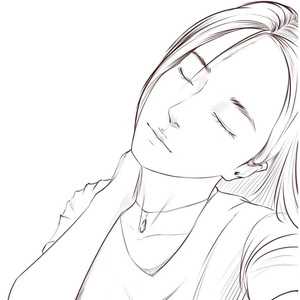 手绘照片高清黑白电子版笔画真人肖像线稿q版漫画风定制设计头像