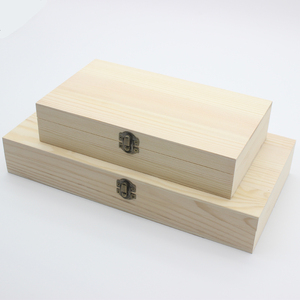 木盒子木质礼品包装盒茶盒实木复古桌面收纳盒长方形大小号薄木盒