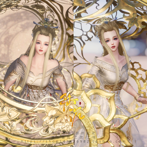 剑网3金发 璨月蝶心狐金 一代金金陵凤 猴金因陀罗