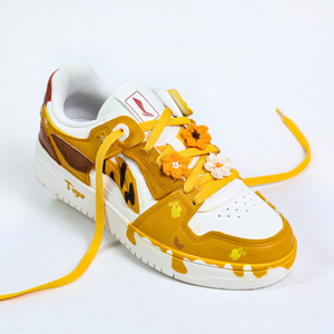 李宁lining天迹小白鞋 虎年跳跳虎蝴蝶星星虎纹涂鸦可爱女鞋diy