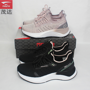 茂达女鞋网面夏季新款运动鞋女缓震跑步鞋轻便透气回弹休闲鞋防滑